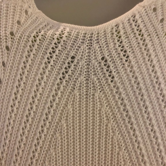 LOFT white cable knit sweater - Picture 5 of 5